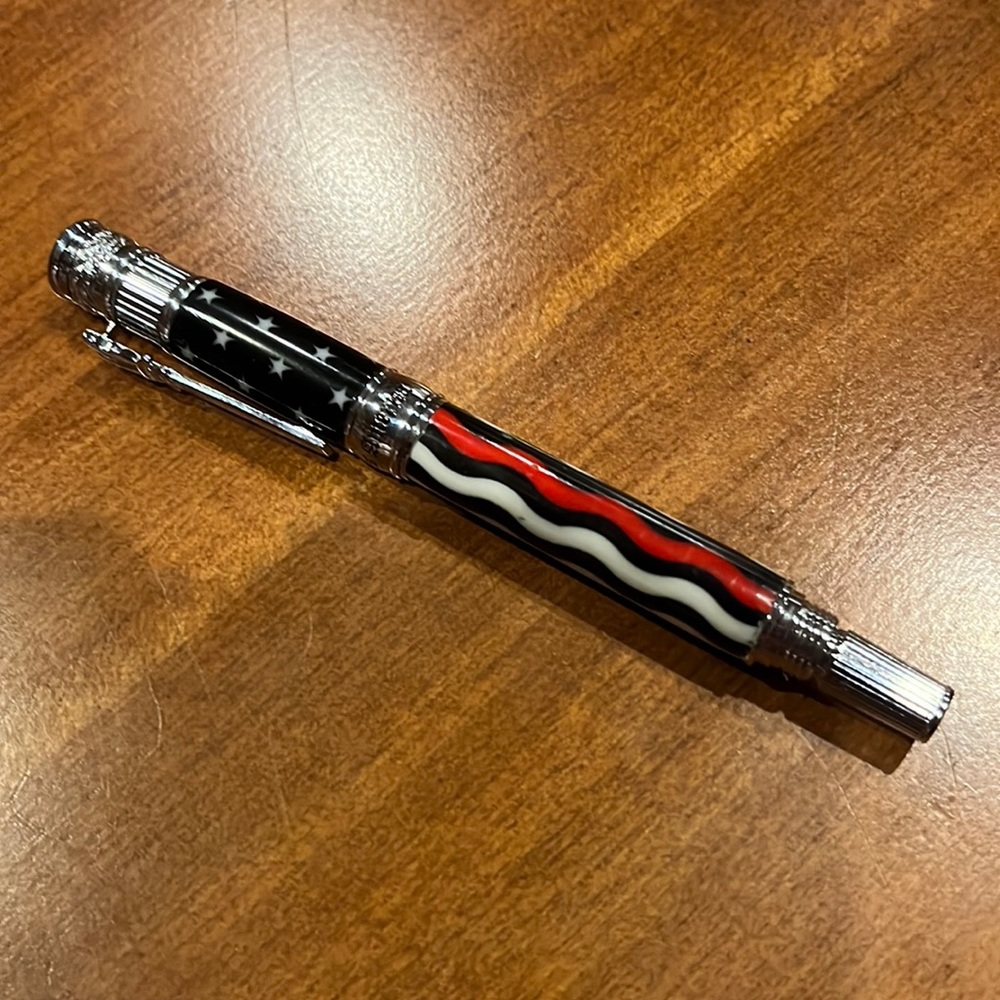 New Stars and Stripes Hand-Turned Pen
